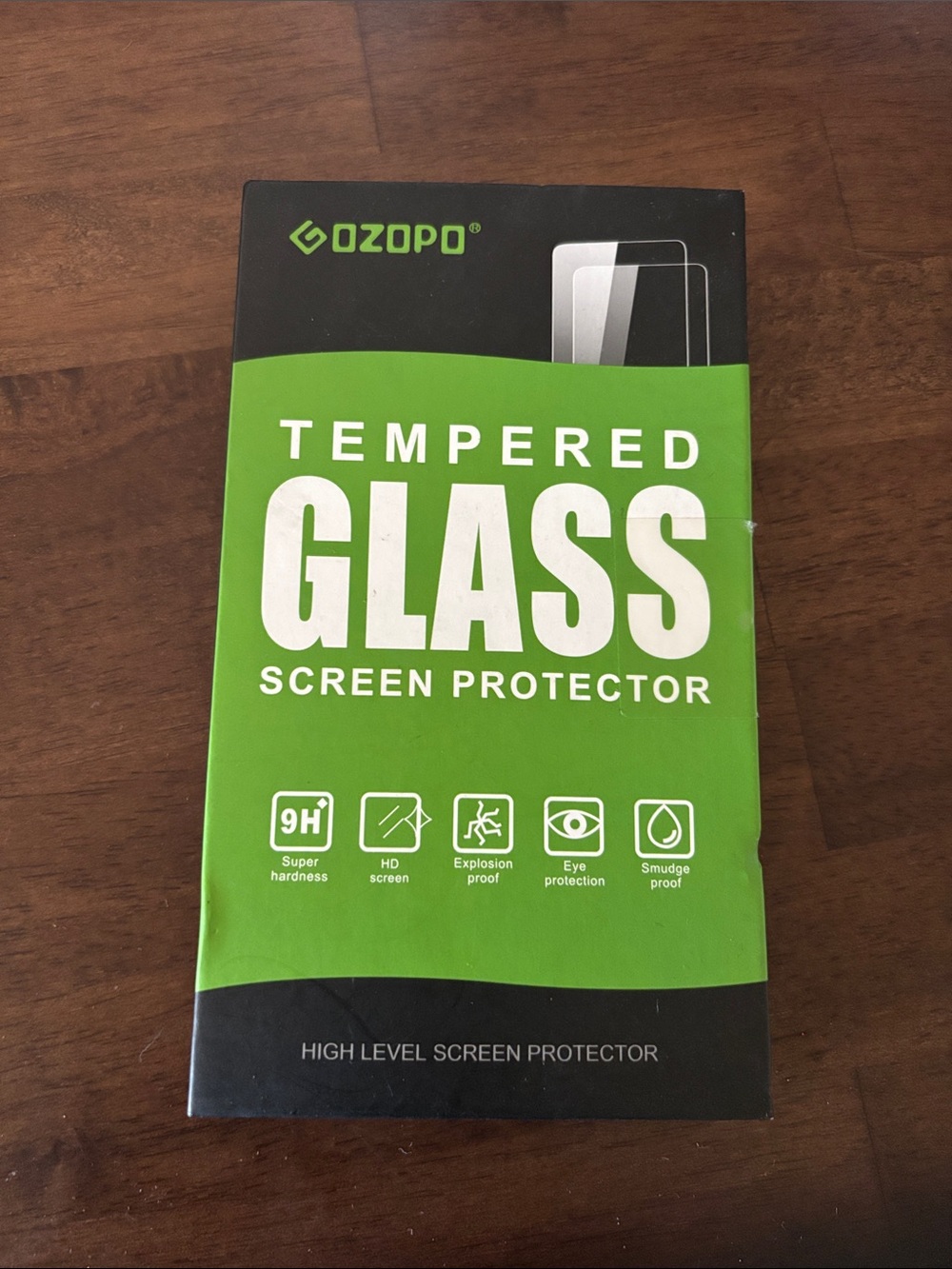 OZOPO Tempered Glass Screen Protector - Green/Black iphone 15 pro